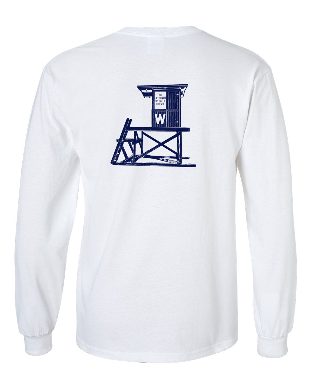 Wedge Tower Long Sleeve Tee - White