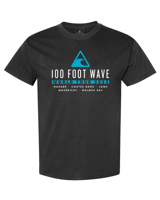 100 Foot Tour Short Sleeve Tee - XXL Black Front Print Only
