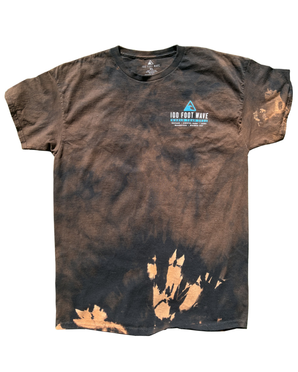 100 Foot Tour Short Sleeve Tee - XL Rust Tie Die