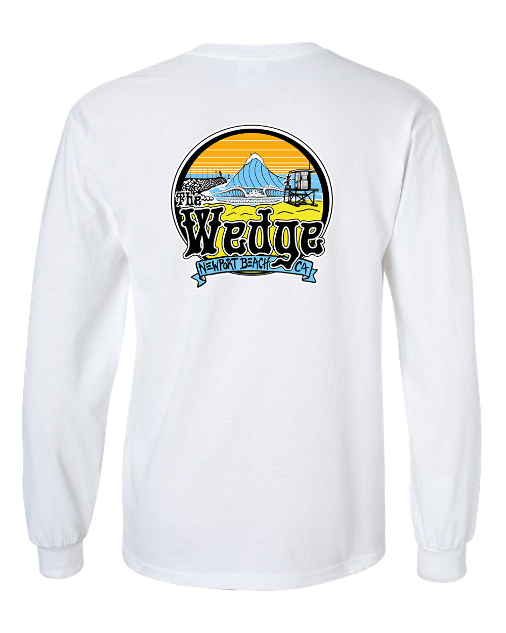 Wedge Griffin Long Sleeve Tee - White